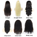 Wig en gros perruque de coiffure humaine pour femmes noires Valeur de 12 pouces 180% perruques avant en dentelle sans glues